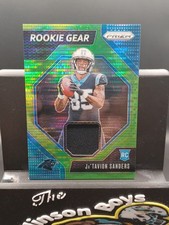 2024 Panini Prizm JATAVION SANDERS Rookie Gear Green Pulsar Patch Mem  #RG-JSS
