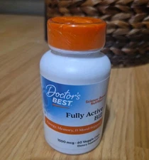 Doctor's Best Fully Active B12 1500 mcg, Non-GMO, Vegan, Gluten Free, Supports H