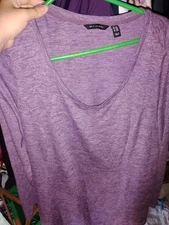 h by halston 3xl purple sweater long sleeve plus size women's basic top