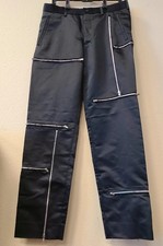 COMME des GARCONS - Homme Plus MEDIUM SIZE BLACK ZIPPERED PANTS RARE HTF MEN'S  