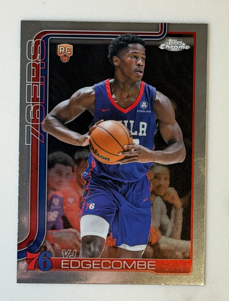 2025-26 Topps Chrome VJ Edgecombe Rookie #253