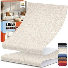 Linen Fabric Repair Tape 4.7x63 Inch, Self Adhesive Couch IN, Beige