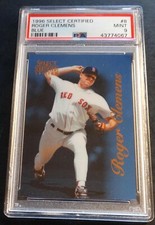 1996 ROGER CLEMENS SELECT CERTIFIED BLUE #8 PSA 9 NONE HIGHER 180 MADE POP 3