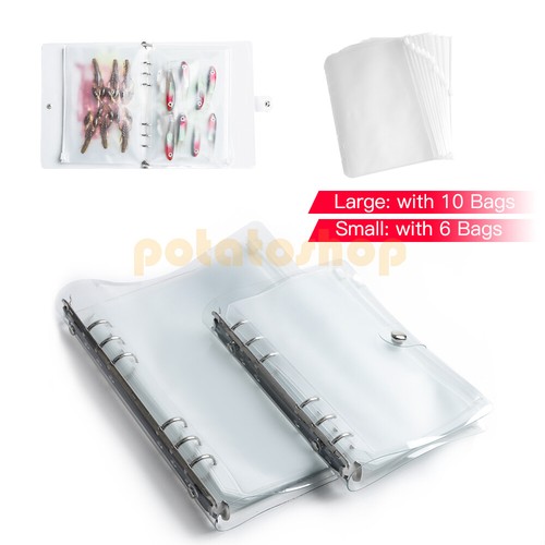 Soft Plastic Bait Binder Lure Worm Storage Tackle Bag Waterproof Wallet