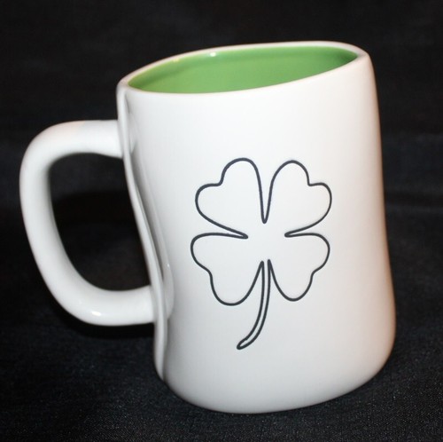 RAE DUNN Kiss Me Shamrock Kaffee Tee Kakaotasse - Bild 2 von 2