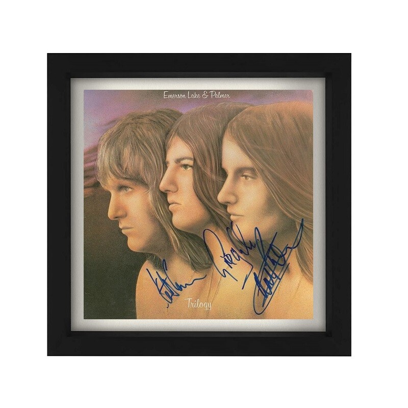 Emerson, Lake & Palmer (ELP) Fully Signed "Trilogy" Record Album Cover