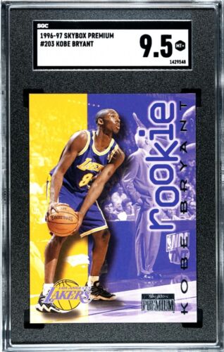 1996-97 Skybox Premium Kobe Bryant RC #55 SGC 9.5 Mint+ Los Angeles Lakers - Picture 1 of 2