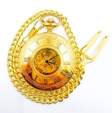 Mount Royal Half Hunter Mechanical Hand Wind Pocket Watch See Through Working