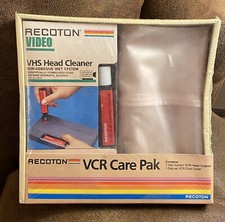 Recoton Video VCR Care Pak VHS Head Cleaner  Cover NOS