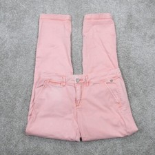 Pilcro and the Letterpress Jeans Womens Pink 27 Hyphen Fit Stretch 30" inseam