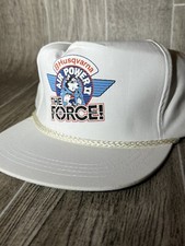 VINTAGE HUSQVARNA CHAINSAW SNAPBACK TRUCKER DAD HAT WHITE USA The Force