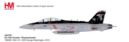 HA5157 1/72 Boeing EA-18G Growler USN VAQ-141 Shadowhawks USS George Washington - Foto 9 di 9