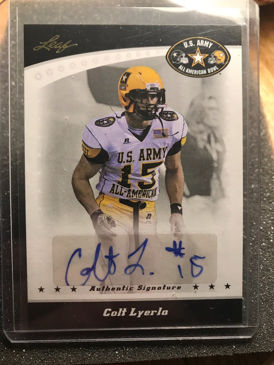 2011 COLT LYERLA LEAF US ARMY ALL AMERICAN AUTO OREGON PACKERS | eBay