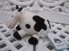 JELLYCAT. POCKET COW. POP 4 C. With Tags. Vintage/rare/retired collectable toy.