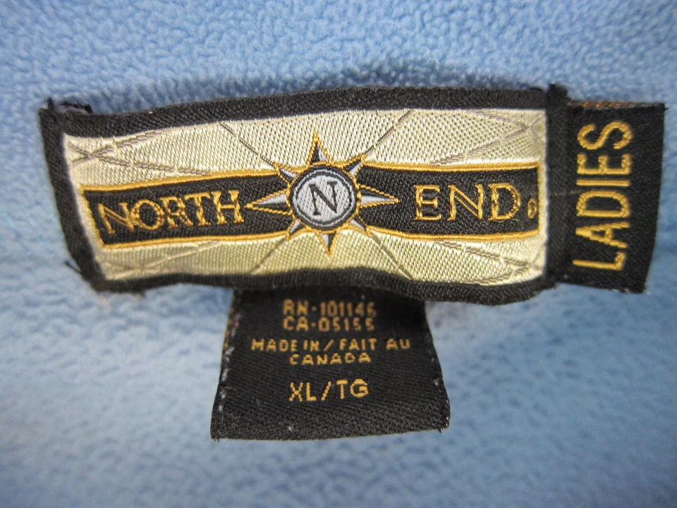 North End Ladies Fleece Jacket Baby Blue "South Interlake" Size XL - Image 4 of 4