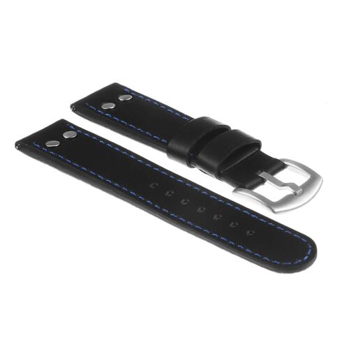 DASSARI Pilot Aviator Quick Release Leather Watch Band Strap w/ Rivets - Picture 11 of 25