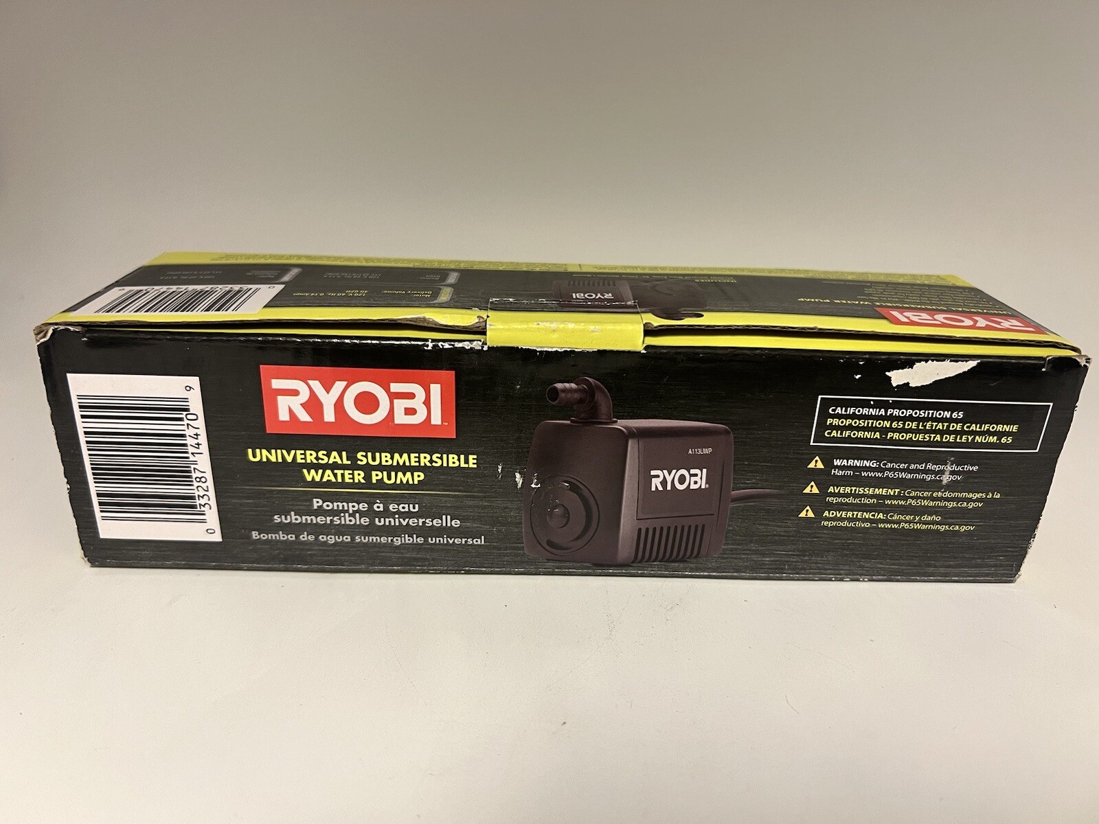 RYOBI UNIVERSAL SUBMERSIBLE WATER PUMP A114UWP eBay