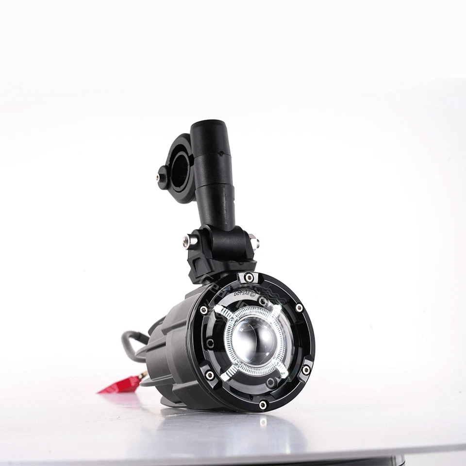 Luz antiniebla auxiliar LED para motocicleta doble Honda CRF1100L África funcionando con DRL Foto 2 de 4