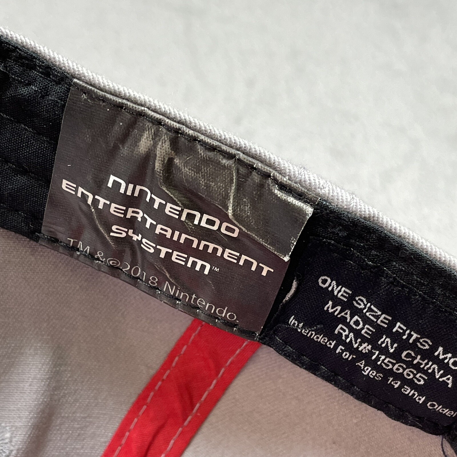 Nintendo NES Controller Gray Red Snapback Hat Cap… - image 7