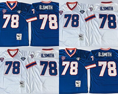Adult Buffalo Bills #78 Shirt Top Vintage Throwback DE Big & Tall Size