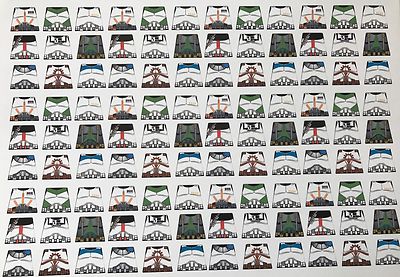 Custom 108 stickers soldiers STAR WARS CLONE TROOPER UNIFORM - SIZE - lego torso | eBay