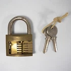 VINTAGE CISA WORKING LOCK WITH PADLOCK KEYS MADE IN ITALY V939