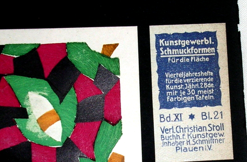 Original 1915 Armand Guerinette & Christian Stoll Schablonendruck # Bl 21 - Bild 4 von 4
