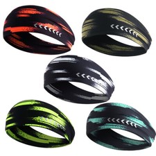 Women Men Yoga Sports Wide Headband Elastic Hair Band Bandana Head Wrap Headwear