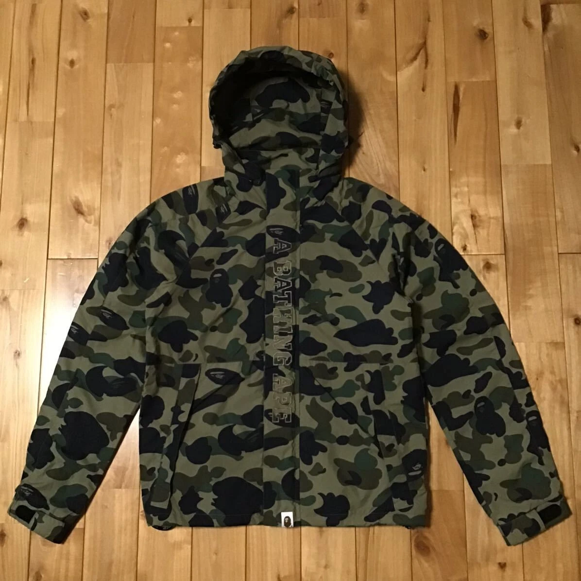 BAPE 1st camo green snowboard jacket A Bathing Ape Size S