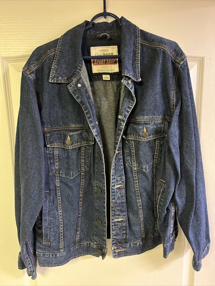 Eddie bauer denim jacket mens 2025