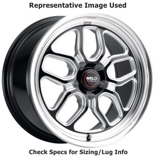 Weld Racing S10780062P30 Laguna 18"x10" Wheel - Gloss Black Milled - Diamond Lip