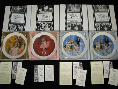 Set 4 Shirley Temple Collector Plates; Nostalgia Collectibles Stand Up and Cheer | eBay