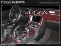 Wood Grain Dash Kit For Ford Mustang 2015-2017 With 4 Vents In Dash Wood Grain Dash Kit For Ford Mustang 2015-2017 With 4 Vents In Dash