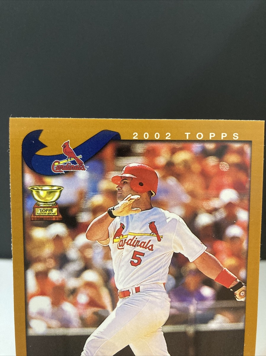 2001 Topps Albert Pujols rookie RC #160 Cardinals ERROR ON BACK