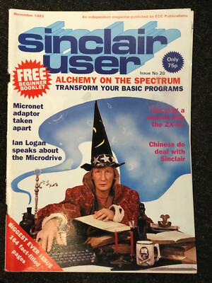 Sinclair User 20 November 1983 Spectrum ZX81 computer magazine Sir Clive booklet