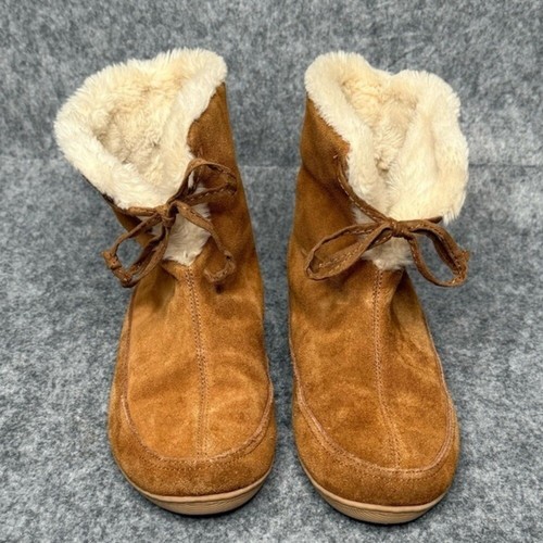 Madewell The Sherpa Bootie Slipper in Suede- Sz 8