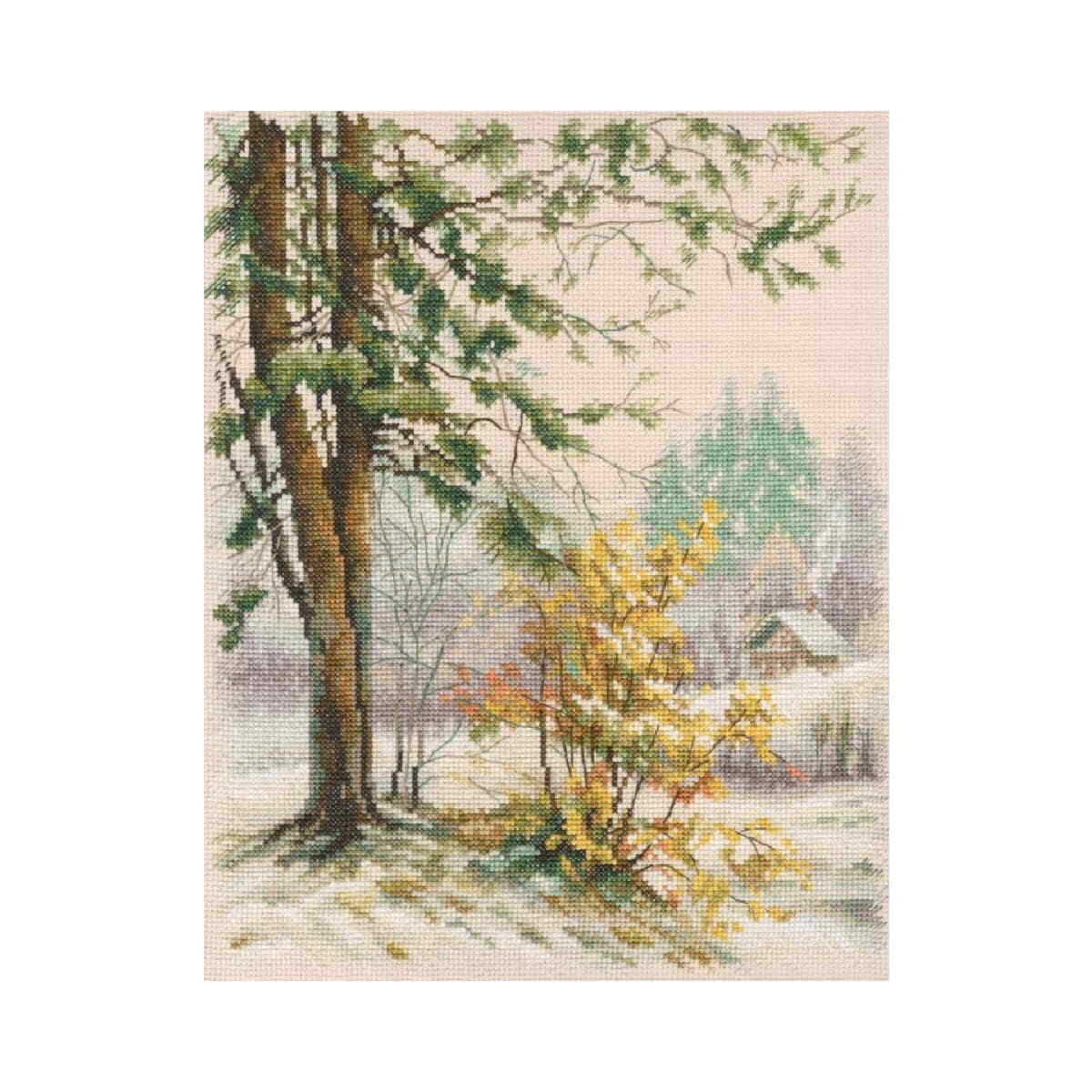 RTO counted cross stitch kit ""The winter has come"", 24x30,5cm, DIY