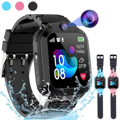 Kinder Smartwatch Kamera Telefonuhr SIM LBS Tracker SOS Armbanduhr Wasserdicht
