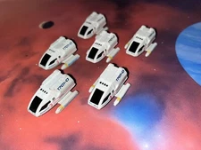 Star Trek Micro Machines Lot X6 Shuttlecraft Berman Space Ship Wars Fleet