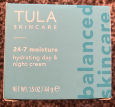 New In Box Tula Skincare 24-7 Moisture Hydrating Day Night Cream 1.5 Oz