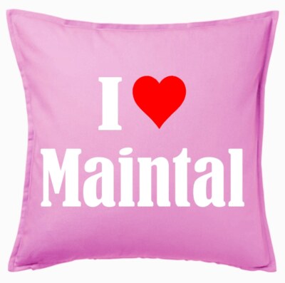 I Love Maintal Kissenbezug Pink Ich Liebe Maintal 136109