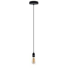 Modern Black Multi Drop Pendant Light E27 Cluster Ceiling Hanging Lamp