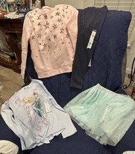 Girls Size 7/8 Clothing Set Tops and Bottoms