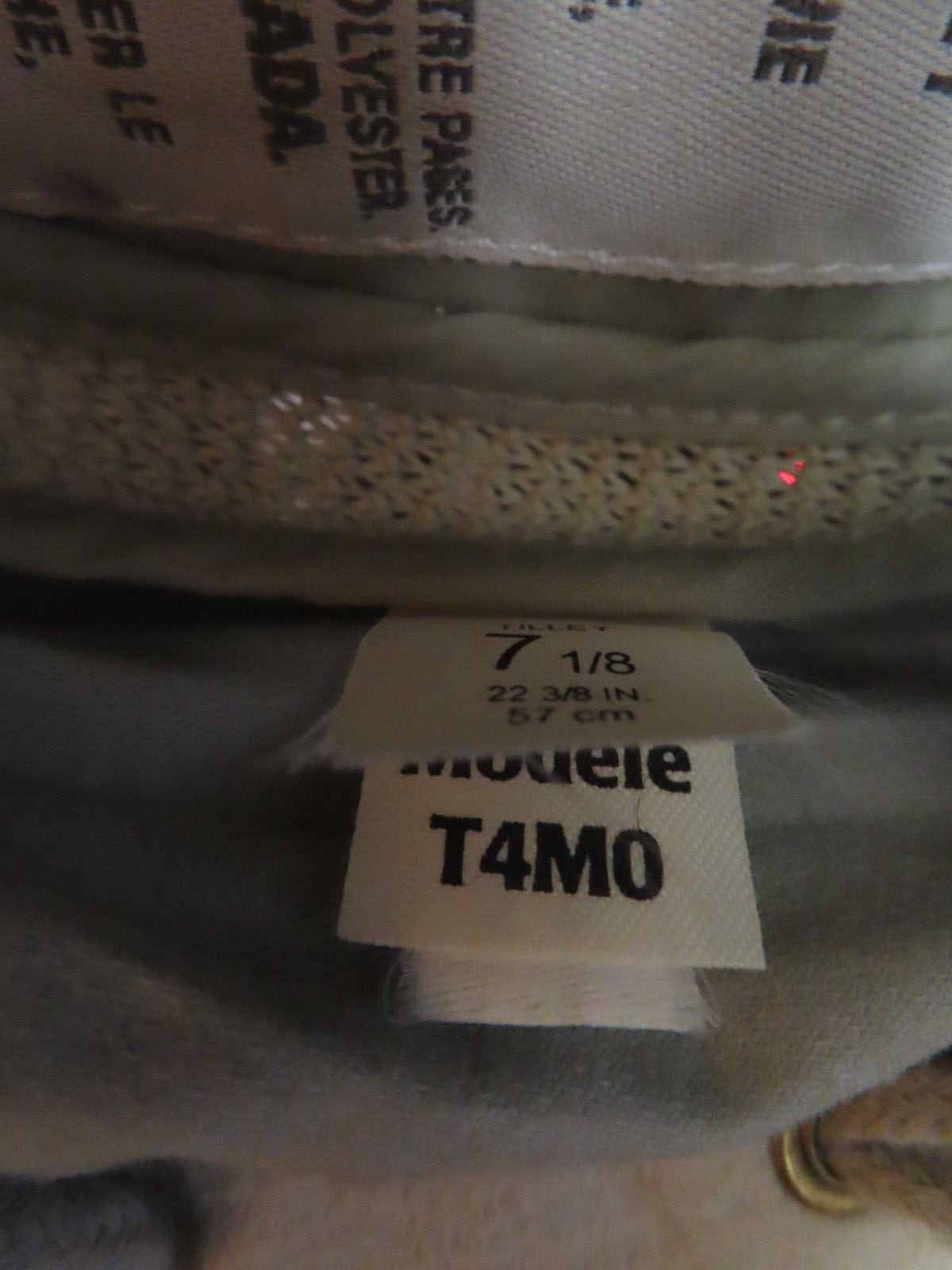 Tilley Endurables Organic Airflo Hat T4M0 sz 7 1/8 Khaki Beautiful condition