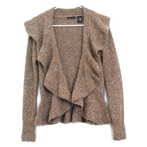 Moda International Vintage Boho Cropped Towel Terry Cardigan Sweater Sz S - Picture 6 of 8