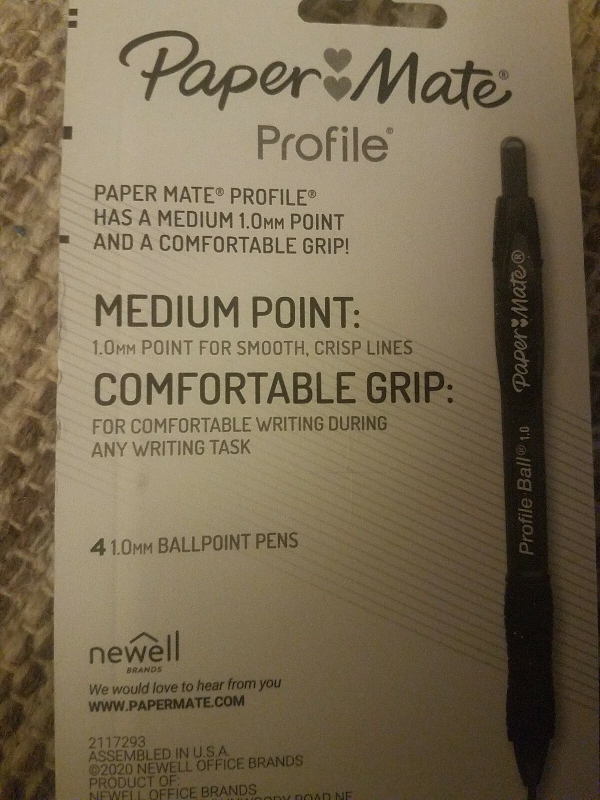 Paper Mate Profile Ballpoint Smooth Ceisp Lines 4 1.0 Mm Ballpoint Pens 