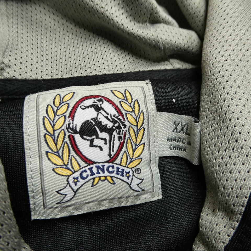 Sudadera con Capucha CINCH Para Hombres 2XL Negra Polar Sudadera con Capucha Vaquero Ropa Occidental Foto 3 de 4