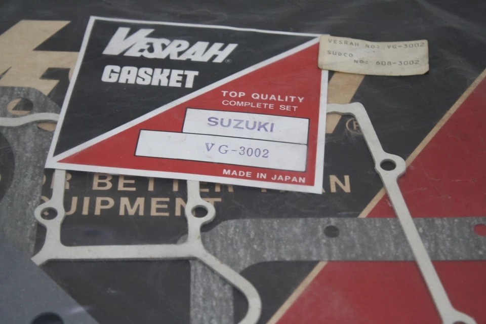 1983 SUZUKI GS750 GS750SD КАТАНА ПОЛНЫЙ КОМПЛЕКТ ПРОКЛАДОК VESRAH СДЕЛАНО В ЯПОНИИ - Изображение 3 из 4