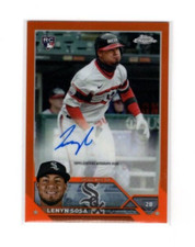 2023 Topps Chrome Update Orange Refractor RC Autograph Lenyn Sosa 10/25 RC Auto