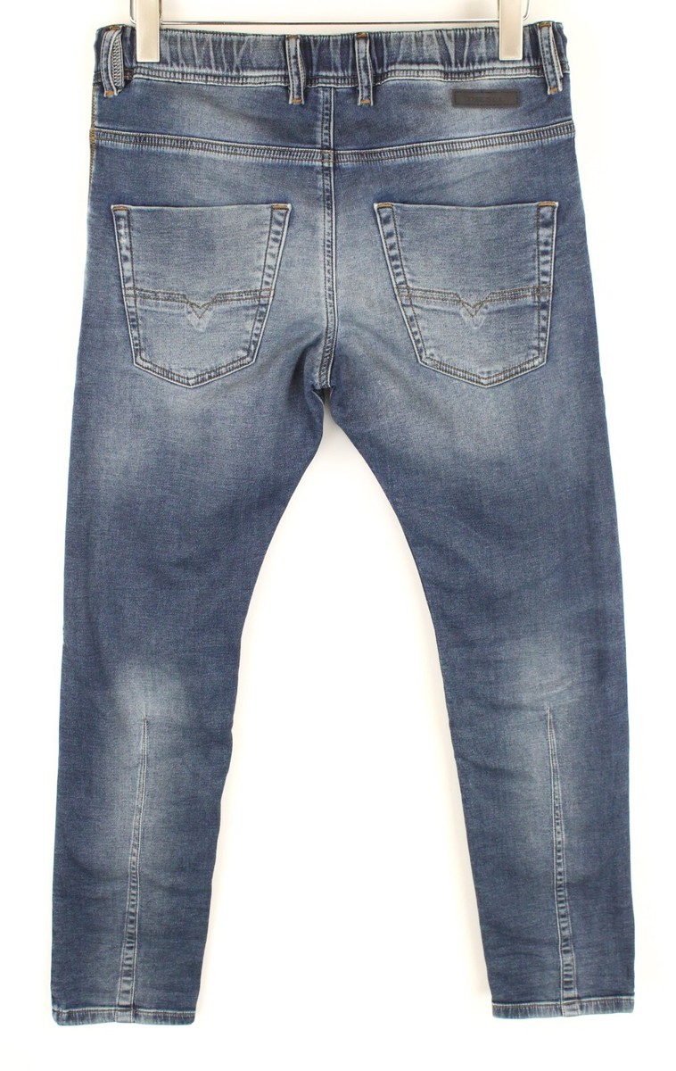 DIESEL Krooley-NE 084TZ W28 Men Sweat Jogg Jeans Tapered Denim 